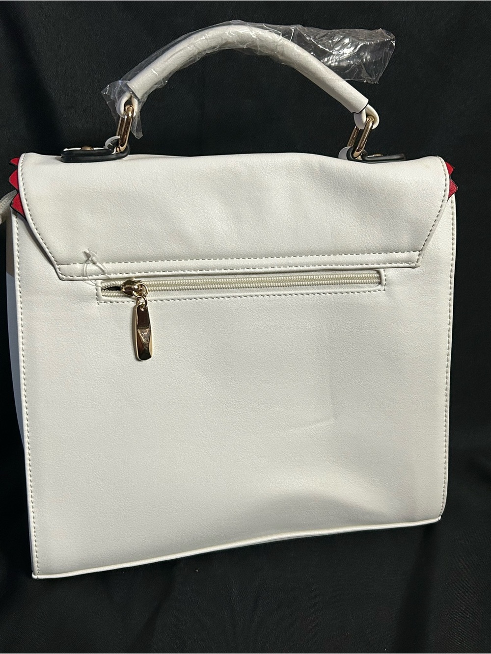 Unbranded White Top-Handle Lego Design Love Accent Satchel Shoulder Bag NWT - Picture 2 of 11